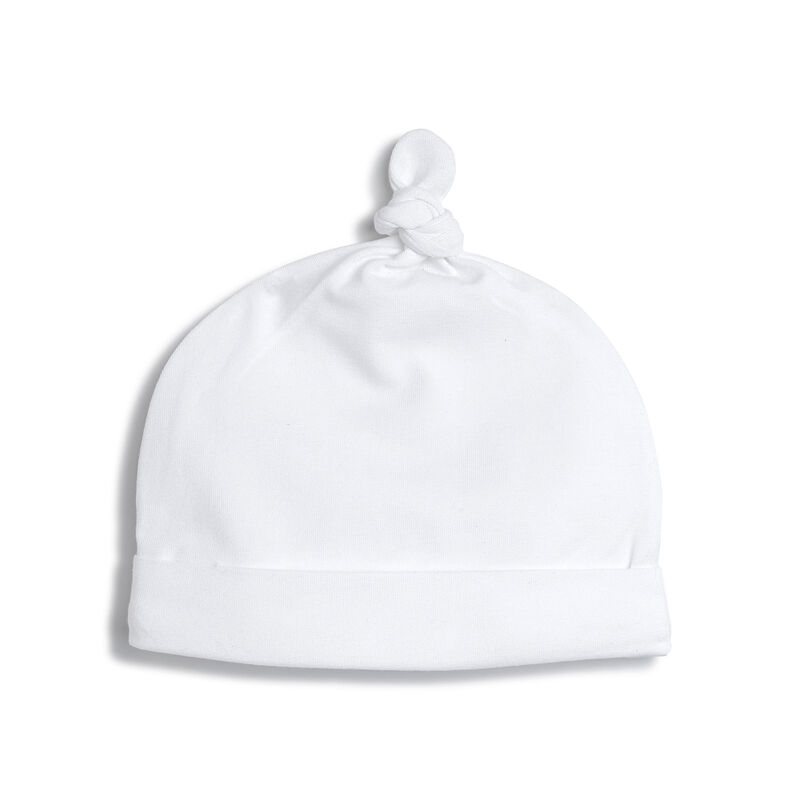 Infant Unisex White Applique Cap image number 1